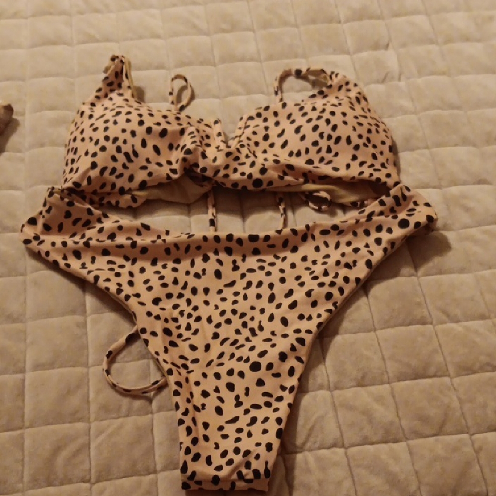 Zaful Leopard Print Tan Bikini